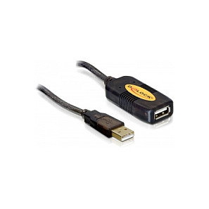 DeLOCK Cable de extensión USB 2.0 activo de 10 m, USB A a USB A