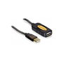 DeLOCK Cable de extensión USB 2.0 activo de 10 m, USB A a USB A