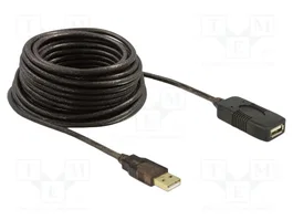 DeLOCK Cable de extensión USB 2.0 activo de 10 m, USB A a USB A