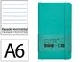 Antartik Cuaderno A6 Tapa Blanda Rayas Turquesa 100 Hojas 80 gr FSC