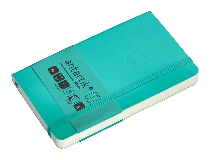 Antartik Cuaderno A6 Tapa Blanda Rayas Turquesa 100 Hojas 80 gr FSC Antartik Cuaderno A6 Tapa Blanda Rayas Turquesa 100 Hojas 80 gr FSC