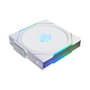 Lian Li Uni Fan TL120 LCD Reverse Blade Wireless Blanco