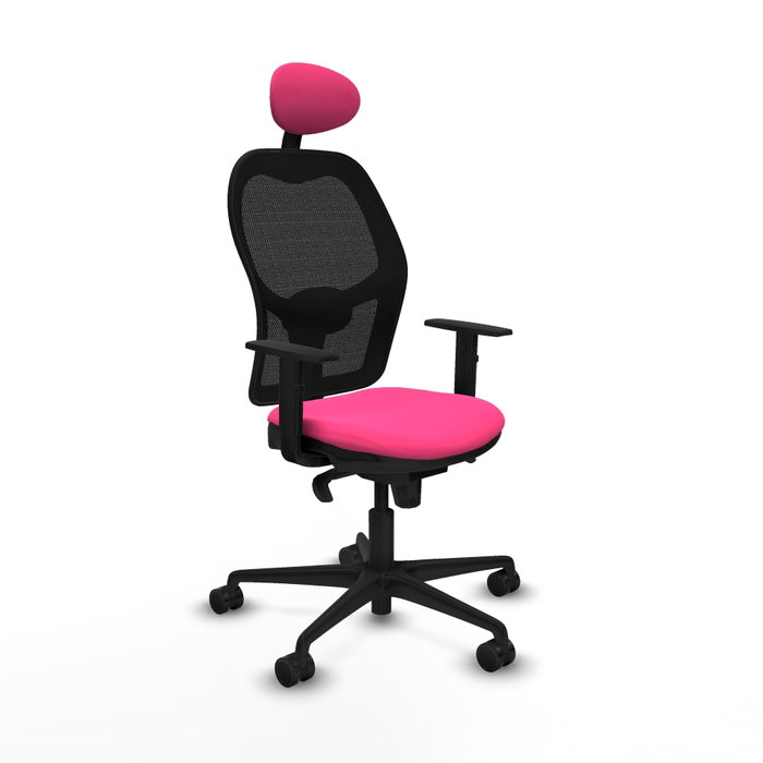 PIQUERAS Y CRESPO Silla de oficina Jorquera Rosa y Negra PIQUERAS Y CRESPO Silla de oficina Jorquera Rosa y Negra