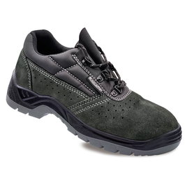 Blackleather Zapatos de seguridad de piel serraje gris oscuro S1P SRC talla 36