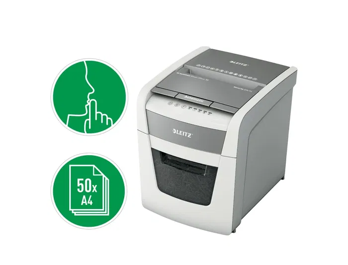 Trituradora de Papel Leitz IQ Autofeed 50X P4 20 L