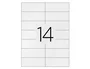 Q-connect Etiquetas adhesivas KF01585 de 99,1x38,1 mm, 100 hojas DIN A4