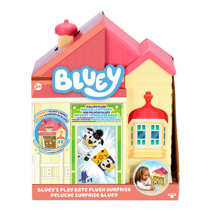 Famosa Bluey Bly99000 Peluche Sorpresa Play Date Exclusivo para Fans y Coleccionistas