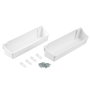Emuca Lote de 2 bandejas auxiliares, longitud 350mm, Plástico, Blanco