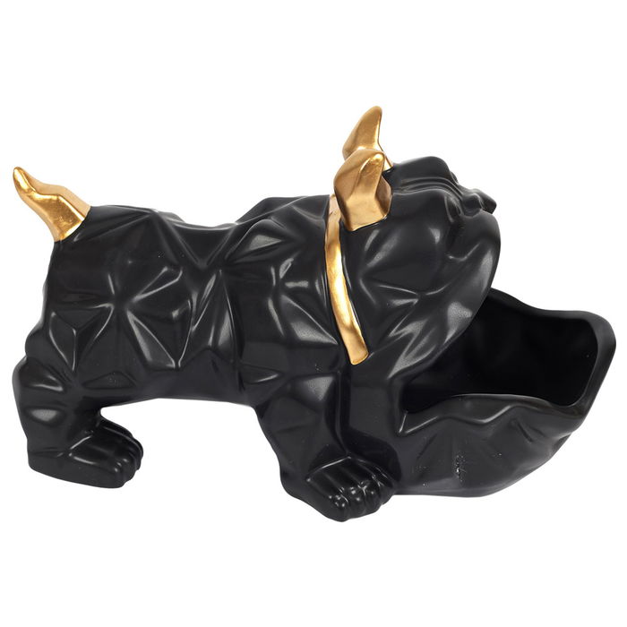 Home Deco Factory Vaciabolsillos Bulldog Negro Galerie Escultura para Llaves Monedas 30x16x18 cm Home Deco Factory Vaciabolsillos Bulldog Negro Galerie Escultura para Llaves Monedas 30x16x18 cm