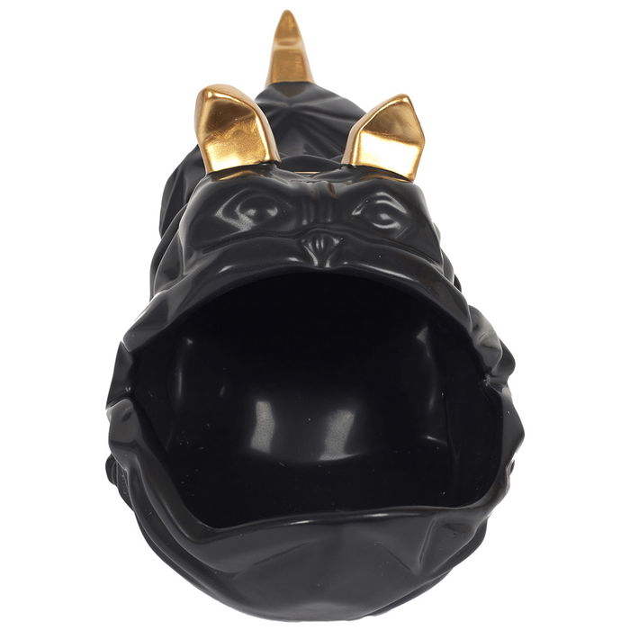 Home Deco Factory Vaciabolsillos Bulldog Negro Galerie Escultura para Llaves Monedas 30x16x18 cm Home Deco Factory Vaciabolsillos Bulldog Negro Galerie Escultura para Llaves Monedas 30x16x18 cm