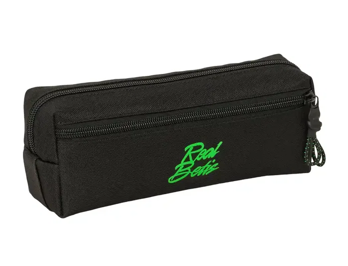 Safta Estuche Portatodo Triple Real Betis Balompié con Goma Elástica 22cm