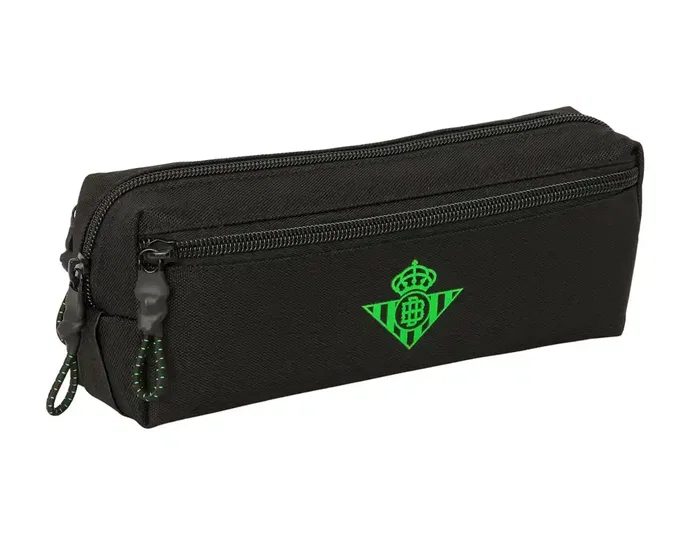 Safta Estuche Portatodo Triple Real Betis Balompié con Goma Elástica 22cm