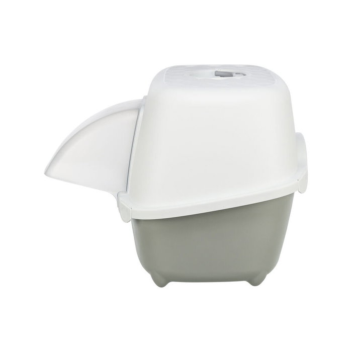 Arenero para Gatos Trixie Davio Top Blanco Gris 56 x 39 x 39 cm Plástico