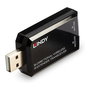 Lindy Extensor IR Inalámbrico Bidireccional 38331, Transceptor, Cable de 1.5 m, Rango 150 m, 20-60 kHz, USB, Negro