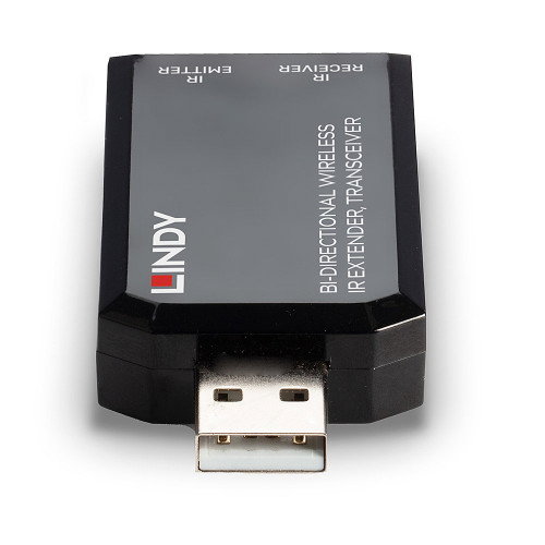 LINDY 38331 Extensor de señales AV Transmisor y receptor, Negro