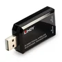 LINDY 38331 Extensor de señales AV Transmisor y receptor, Negro