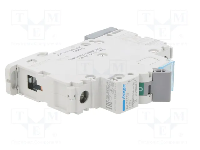 HAGER Interruptor magnetotérmico NCN116 16A 1 Polo 10kA