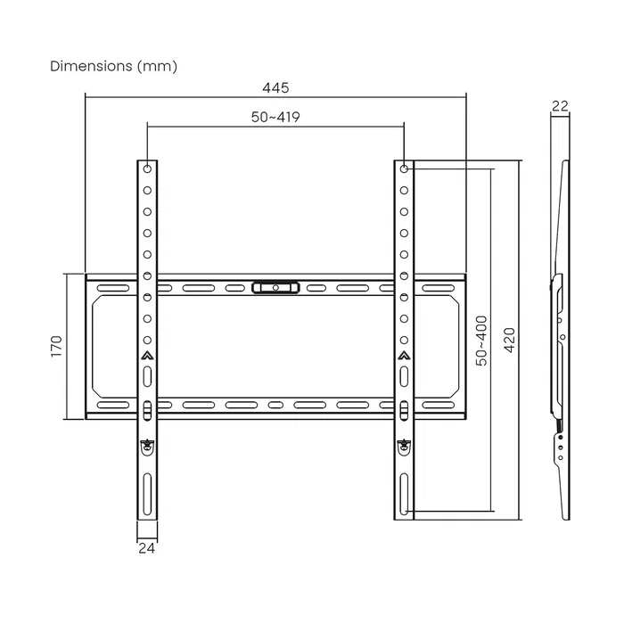 Aisens soporte eco ultra delgado para monitor/tv 45kg de 32-75, negro Aisens soporte eco ultra delgado para monitor/tv 45kg de 32-75, negro