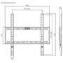 Aisens WT75F-389 Soporte de Pared Ultra Delgado para Monitores y TV de 32-75" hasta 45kg Negro