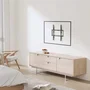 Aisens WT75F-389 Soporte de Pared Ultra Delgado para Monitores y TV de 32-75" hasta 45kg Negro