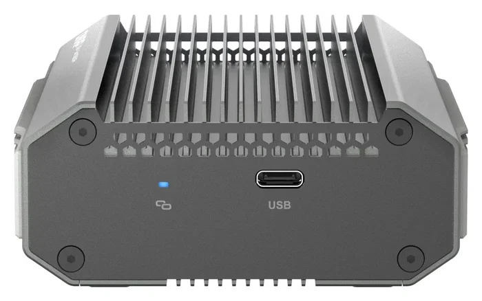 QNAP QNA-UC10G2SF Adaptador de Red Ethernet 10 GbE USB Tipo C con 2 Puertos SFP+, Negro - para PC, NAS, Windows, Mac