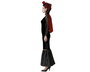Disfraz Halloween Vampiresa para Mujer Adulto Talla XL - Vestido Negro con Capa y Encaje - Sofisticado y Misterioso para Fiestas