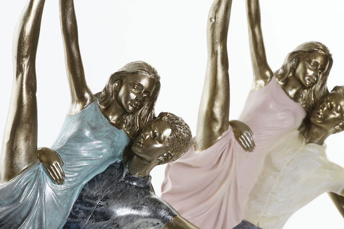 Figura Moderno DKD Home Decor Plateado 11.5 x 35.5 x 27 cm (4 Unidades) Bailarines Figura Moderno DKD Home Decor Plateado 11.5 x 35.5 x 27 cm (4 Unidades) Bailarines