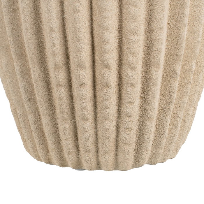 Jarrón Beige Cerámica Decoración 29 X 29 X 50 cm