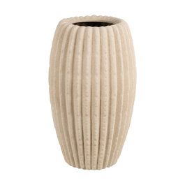 Jarrón Beige Cerámica Decoración 29 X 29 X 50 cm