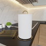 Aberto Design Toallero de Papel de Metal Dorado para Cocina, Soporte Resistente y Elegante