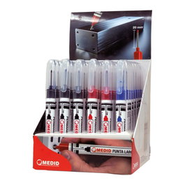 Medid Marcador Punta Extendida 1 x 20 mm Colores Surtidos, Expositor 48uds