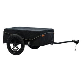 XLC Remolque Carga C11 con Ruedas 16" Liberación Rápida, Luz Trasera, Reflectantes, Barra Tracción, Funda Impermeable, 60 kg