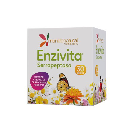 MUNDO NATURAL Enzivita serrapeptasa sticks MUNDO NATURAL Enzivita serrapeptasa sticks