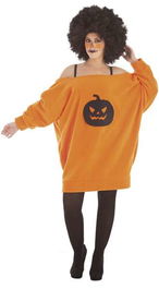 Creaciones Llopis Disfraz Adulto Vestido Calabaza Talla L