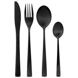 Day Cubertería 16 Piezas Mat Black Acero Inoxidable