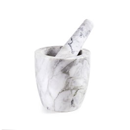 Ibili Mortero de mármol de 12 cm