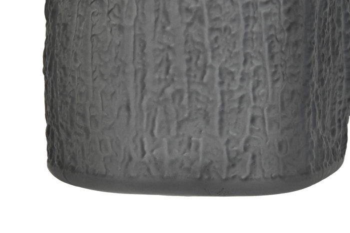 DKD Home Decor Jarrón Moderno Gris Cristal 14 x 31.5 x 14 cm