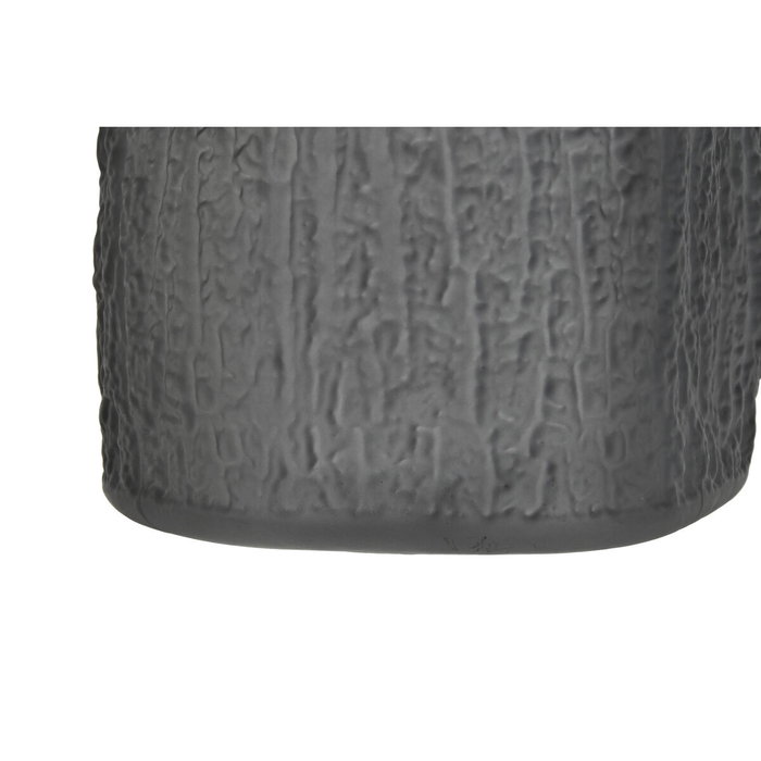 DKD Home Decor Jarrón de Cristal Mate Gris 14x14x31,5 cm
