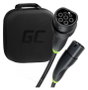 Green Cell Cable de carga para coche eléctrico Tipo 2 22KW 32A 5m Negro