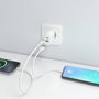 Aisens Cargador GaN 20W con USB-C PD3.0 y USB-A QC3.0, Blanco