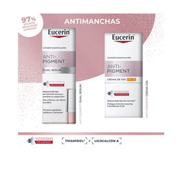 Eucerin Anti-Pigment Dual Sérum Estuche 2 Piezas, Sérum 30 ml + Crema Día 50 ml, Tratamiento Piel Uniforme y Radiante