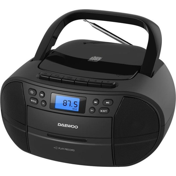 Daewoo Radio CD/Cassette DW3014 Negro