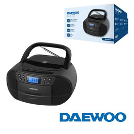 DAEWOO Radio CD/Cassette con Bluetooth, USB y Ecualizador
