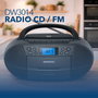 DAEWOO Radio CD/Cassette con Bluetooth, USB y Ecualizador