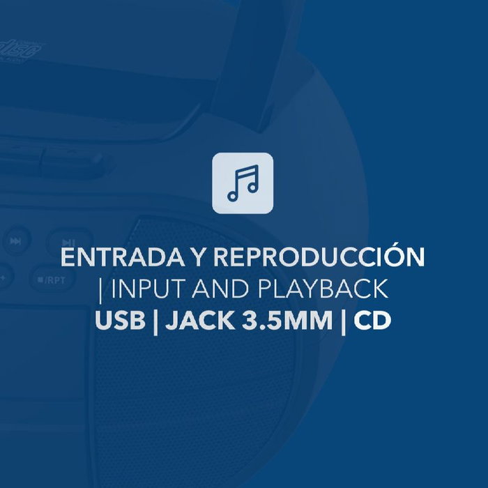 DAEWOO Radio CD/Cassette con Bluetooth, USB y Ecualizador