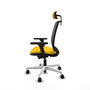 PIQUERAS Y CRESPO Silla de oficina Alares traslack malla negra bali amarillo