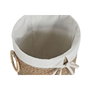 DKD Home Decor Set de 2 Cestas de Seagrass y Tela Natural