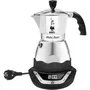 Bialetti Cafetera Eléctrica Italiana Moka Timer 6 Tazas 300 ml Acero Inoxidable
