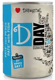 Disugual D-Day Comida Húmeda para Gatos Sabor Pescado 6 Latas x 400 gr