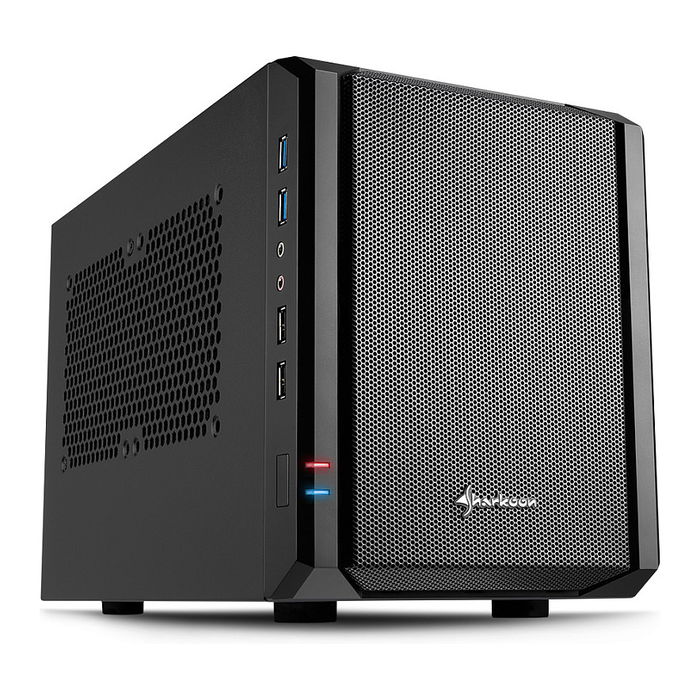 Sharkoon QB One Schwarz Midi/Minitower ITX Mini-ITX Negro USB USB 2.0 USB 3.0